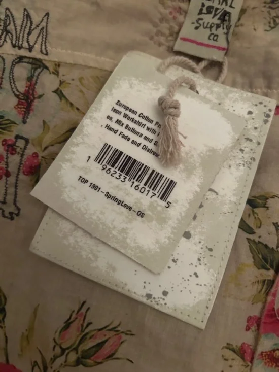 NWT - Magnolia Pearl Printed Adison Workshirt Top 1901 Springlove - Picture 12 of 13